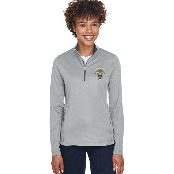 UltraClub Ladies' Cool & Dry Sport Quarter-Zip Pullover