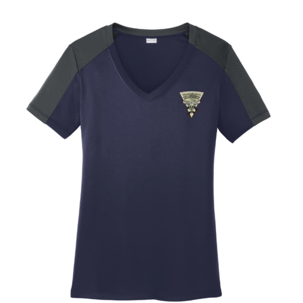 Sport-Tek Ladies PosiCharge Competitor Sleeve-Blocked V-Neck Tee - Image 4
