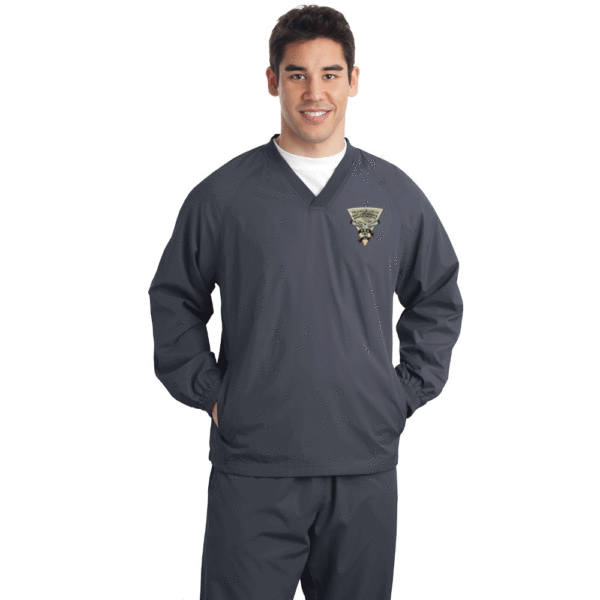Sport-Tek V-Neck Raglan Wind Shirt