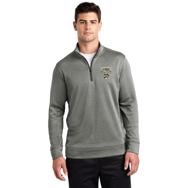 Sport-Tek  PosiCharge  Sport-Wick  Heather Fleece 1/4-Zip Pullover